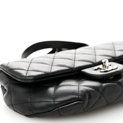 Chanel Calfskin Quilted CC Uniform Flap Belt Bag Black 9 of 13