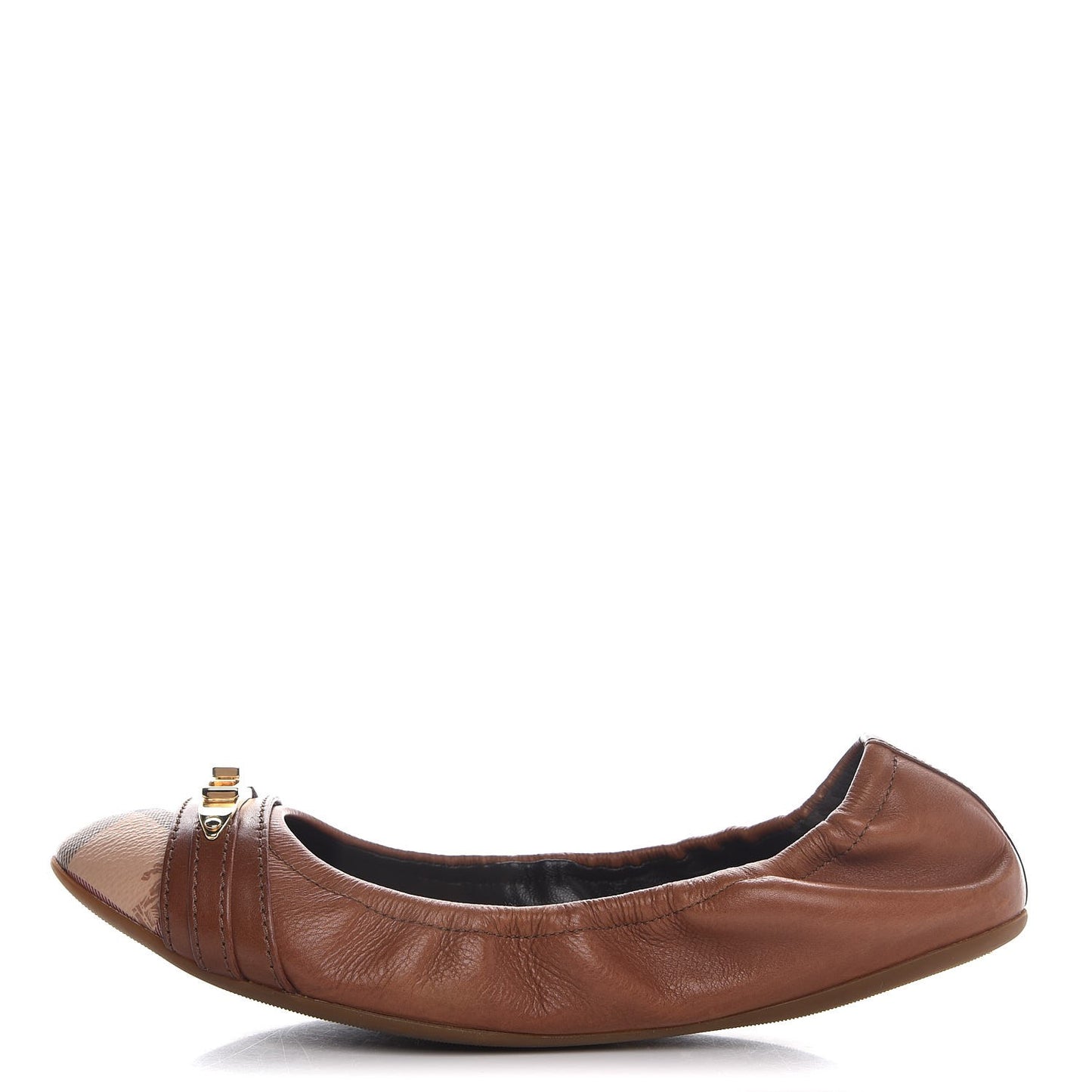 Haymarket Check Aston Ballerina Flats 39 Tan
