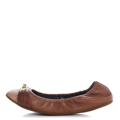 Burberry Haymarket Check Aston Ballerina Flats 39 Tan 1 of 15
