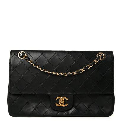 Chanel Lambskin Quilted Medium Double Flap Black 1 of 8