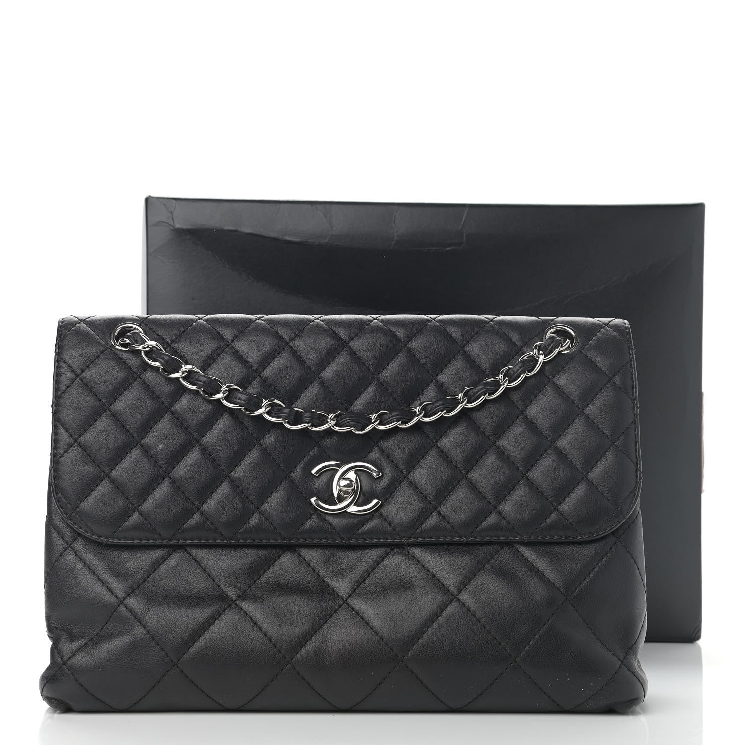 Chanel Calfskin Quilted In The Business Flap Bag Black 13 of 13