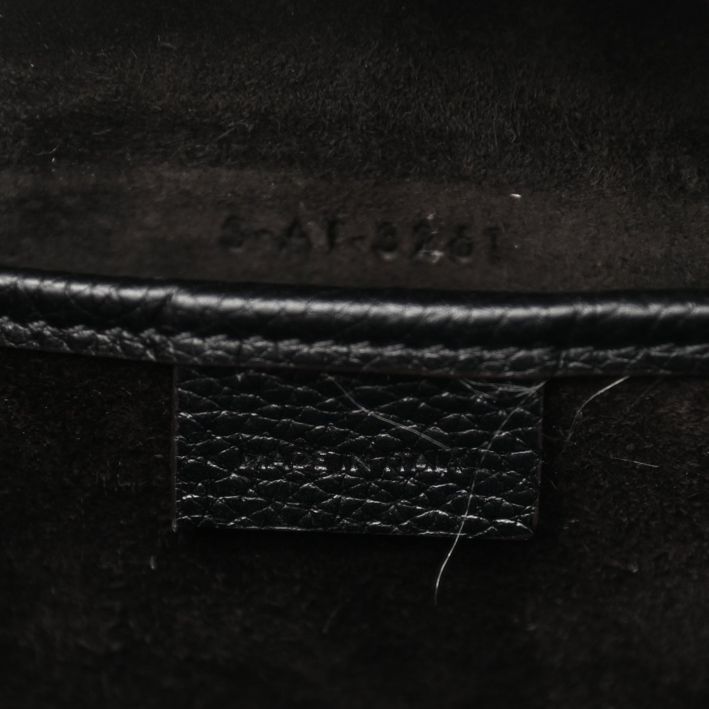 Drummed Calfskin Nano Luggage Black