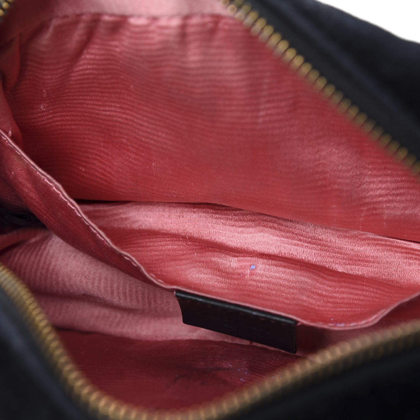 Velvet Matelasse Marquise Crystals Mini GG Marmont Chain Shoulder Bag Black