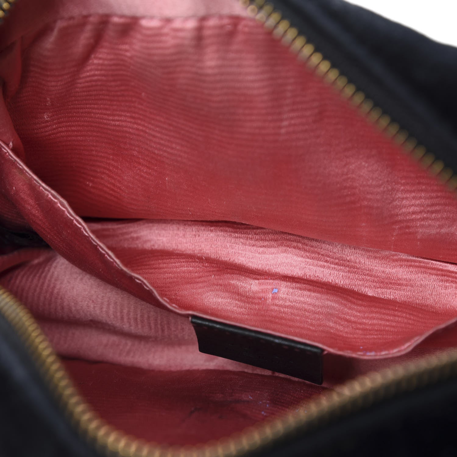 Gucci Velvet Matelasse Marquise Crystals Mini GG Marmont Chain Shoulder Bag Black 9 of 14