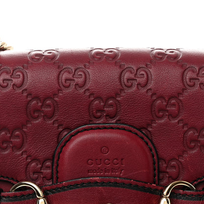 Gucci Soft Guccissima Medium Emily Chain Shoulder Bag Classic Ruby 7 of 12