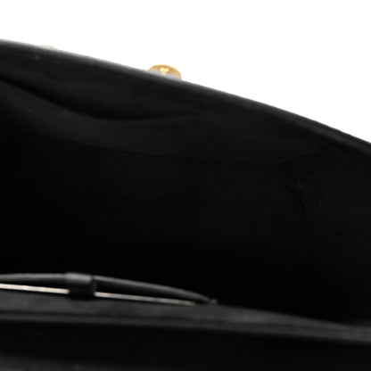 Louis Vuitton Taurillon Smooth Calfskin Scrunchie Twist One Handle MM Black 5 of 10