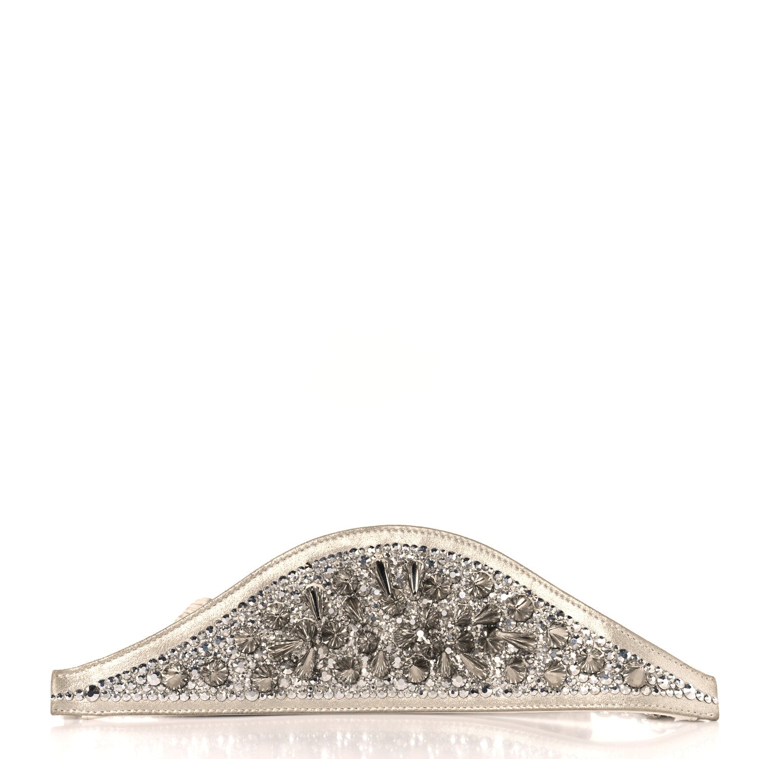 Christian Louboutin Snakeskin Artemis Spike Strap White 9 of 11