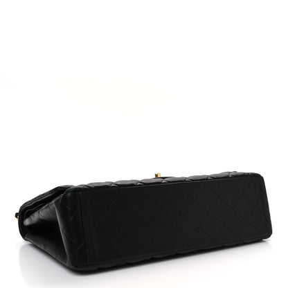 Chanel Lambskin Quilted Maxi Double Flap Black 4 of 13