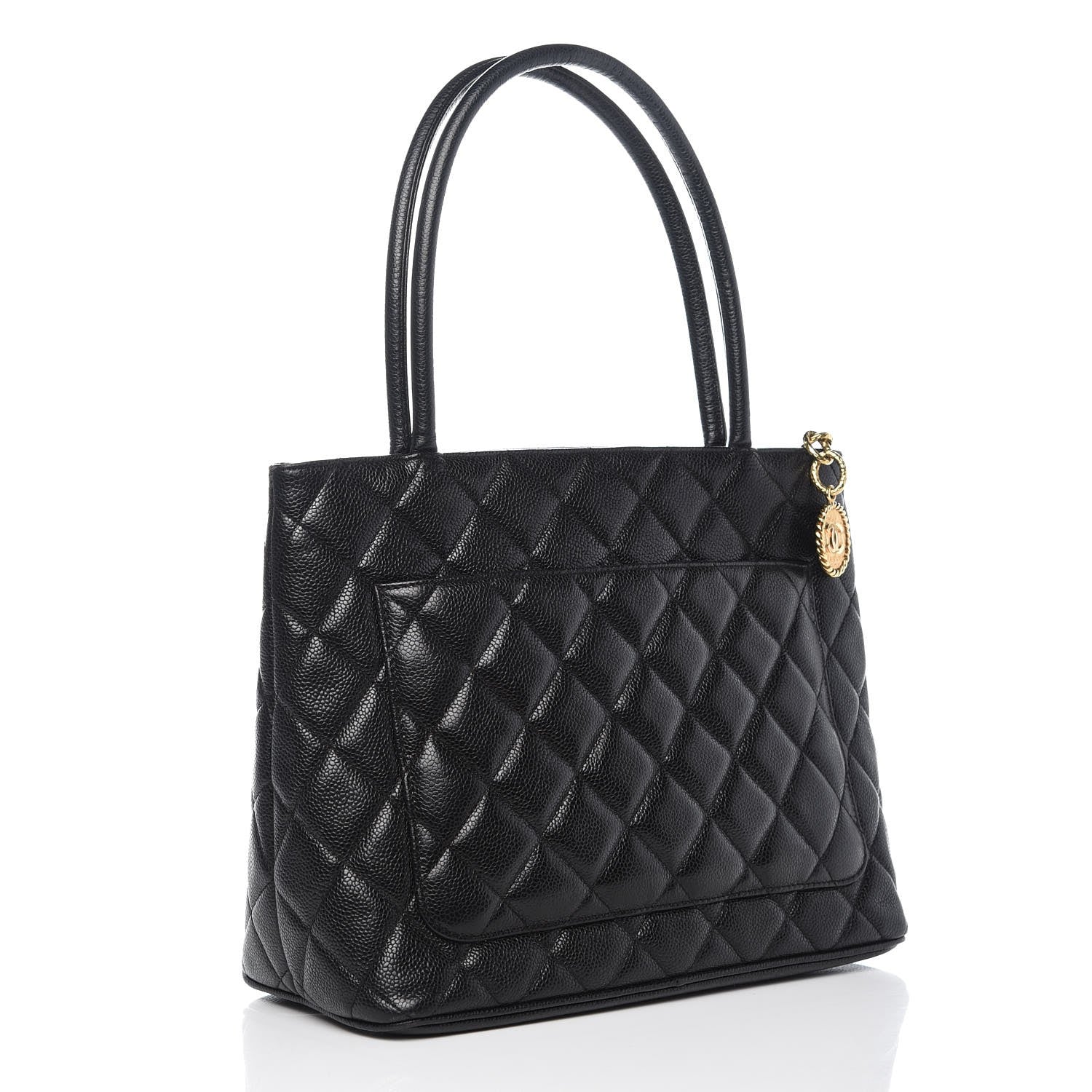 Chanel Caviar Quilted Medallion Tote Black 3 of 7