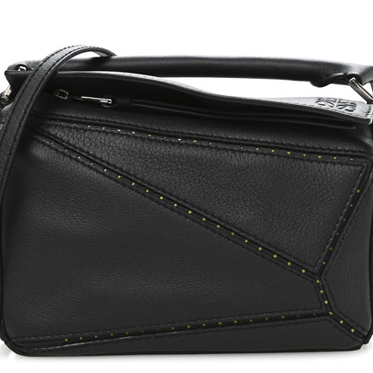 Loewe Calfskin LED Mini Puzzle Bag Black 9 of 12