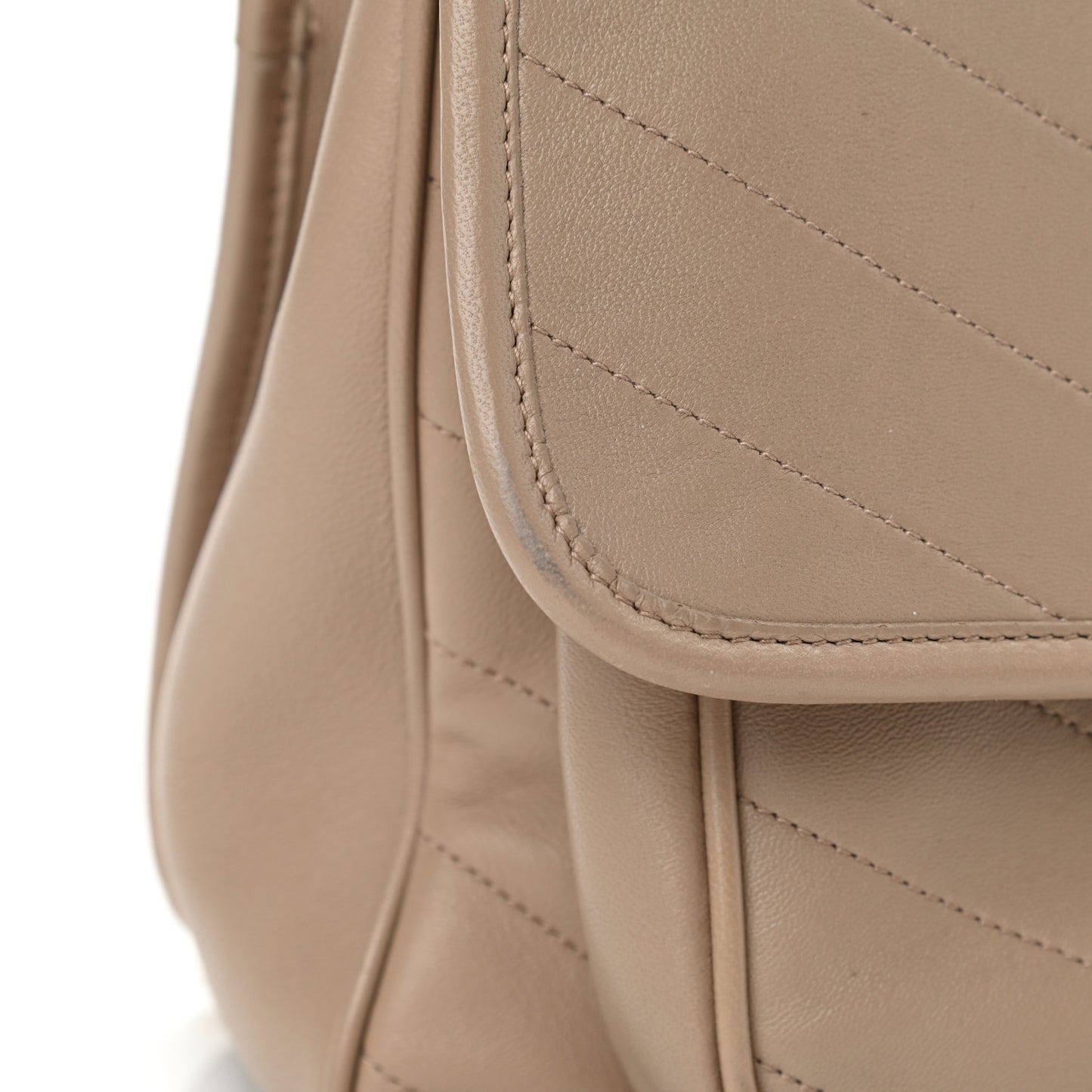 Lambskin Matelasse Monogram Medium Niki Chain Satchel Dark Beige