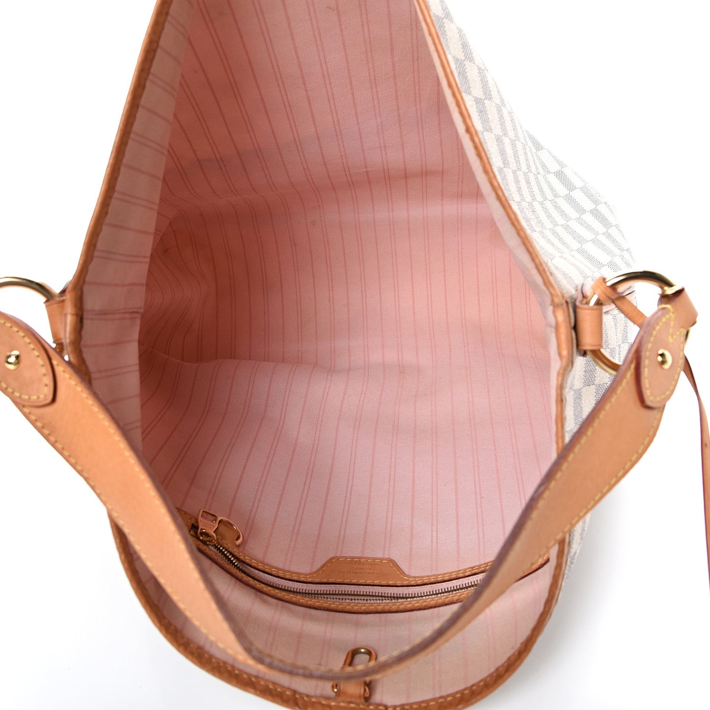 Damier Azur Delightful MM Rose Ballerine