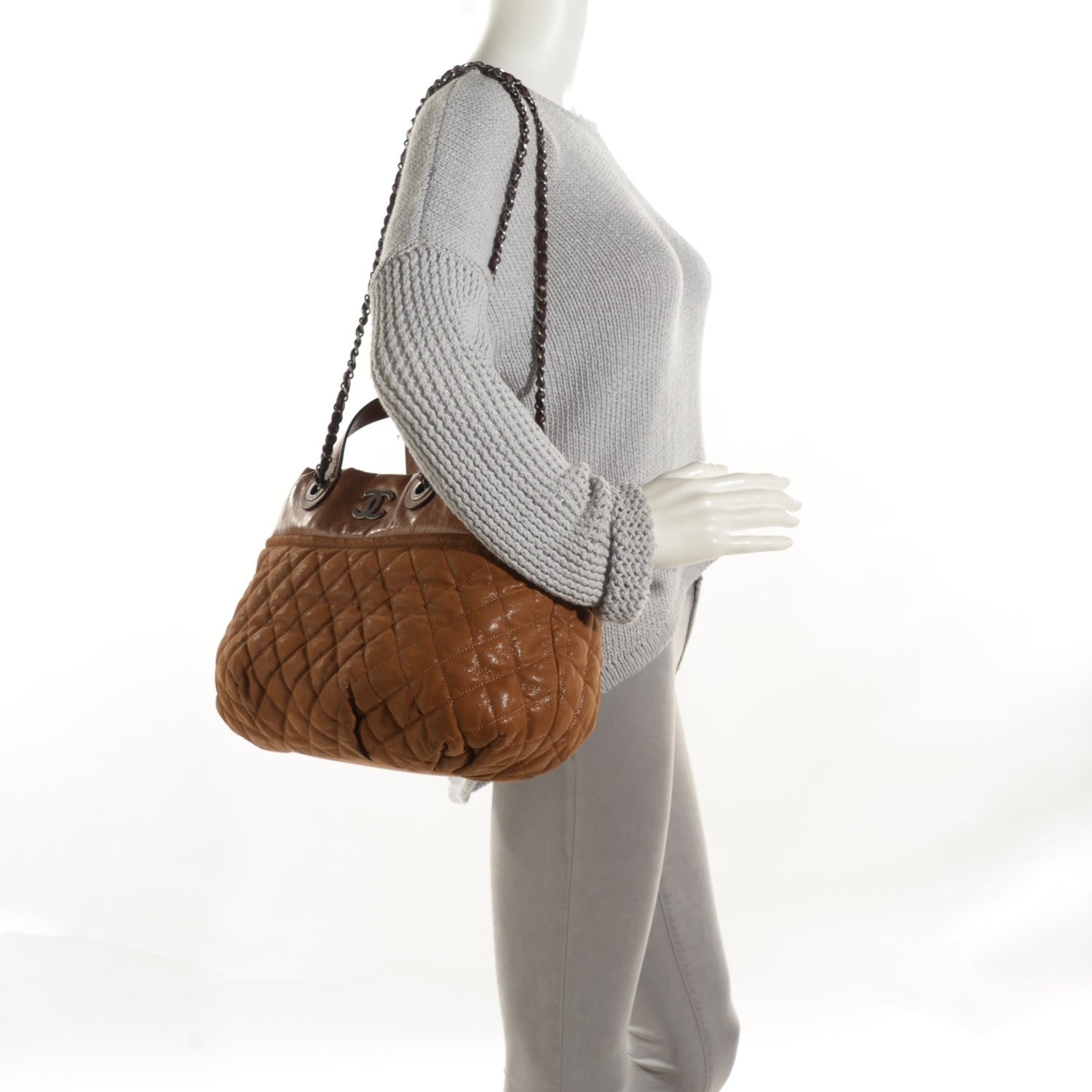 Chanel Iridescent Calfskin Small In The Mix Tote Light Brown 2 of 7