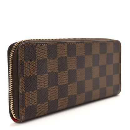 Louis Vuitton Damier Ebene Clemence Wallet Cherry 3 of 10