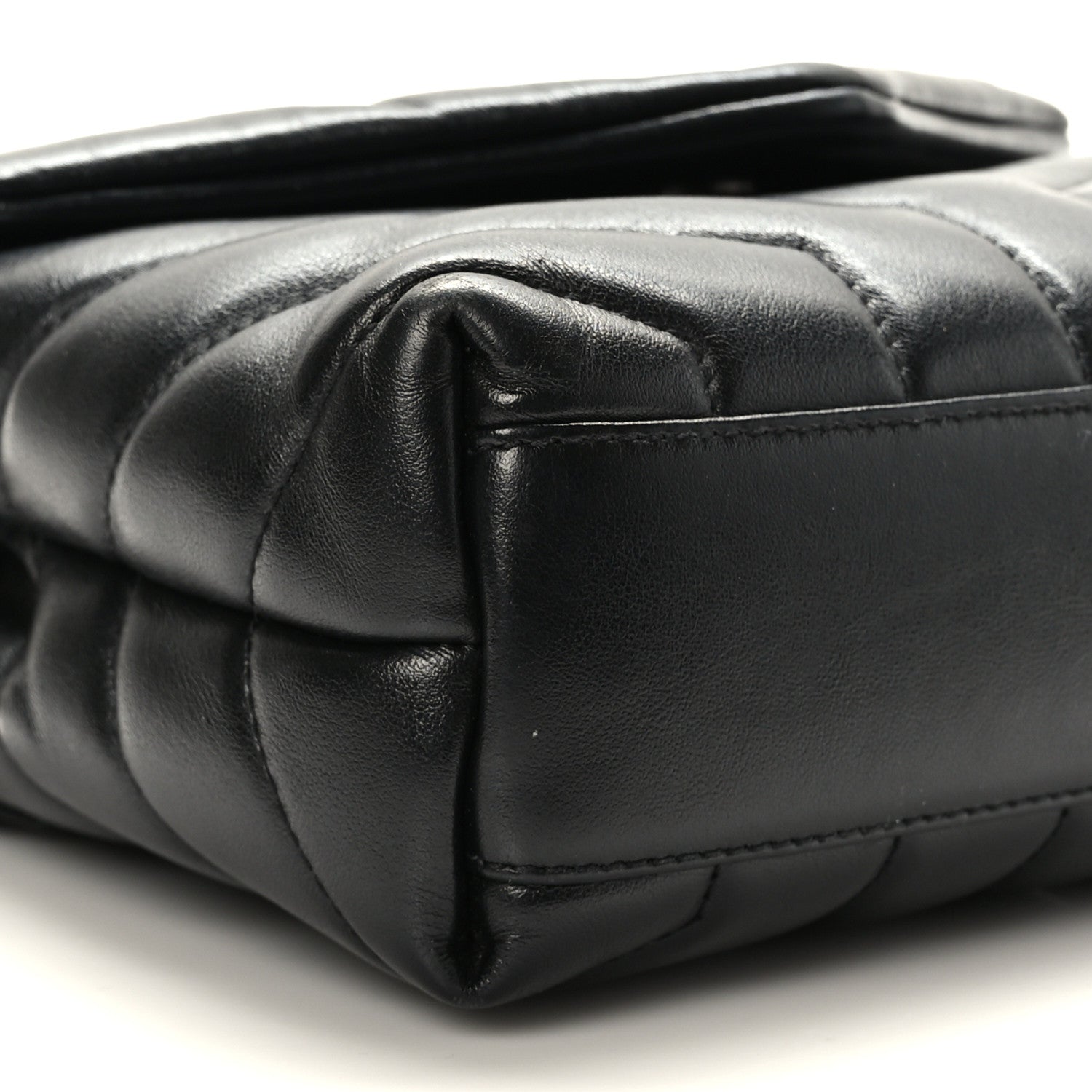 Saint Laurent Calfskin Y Quilted Monogram Toy Loulou Crossbody Bag Black 8 of 10
