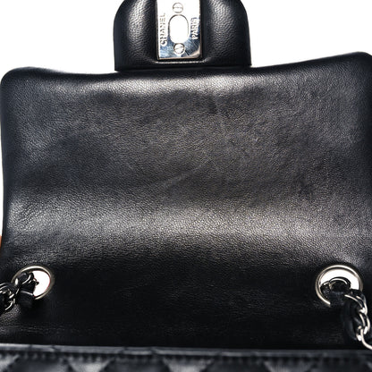 Chanel Lambskin Quilted Mini Square Flap Black 10 of 14