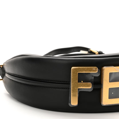 Fendi Vitello Grace Matte Small Fendigraphy Hobo Bag Black 9 of 10