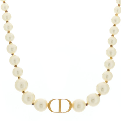 Christian Dior Pearl 30 Montaigne Choker Necklace Gold 1 of 6