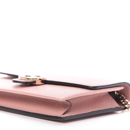 Gucci Dollar Calfskin Interlocking G Chain Wallet Soft Pink 7 of 9