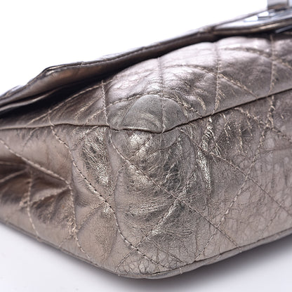 Chanel Metallic Aged Calfskin Quilted 2.55 Reissue 227 Flap Dark Silver 7 of 15