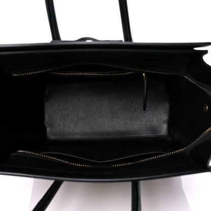Celine Smooth Drummed Calfskin Micro Tri-Color Luggage Teal 4 of 20