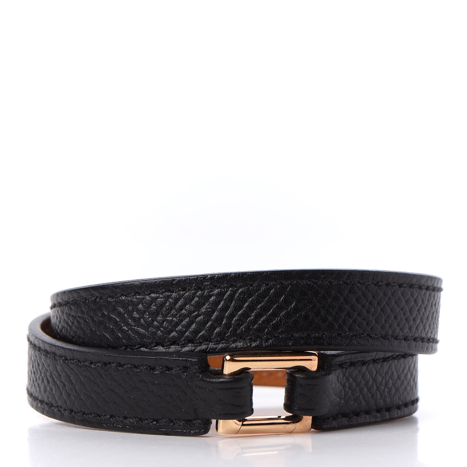 Hermes Epsom Rivale Double Tour Bracelet S Black 3 of 6