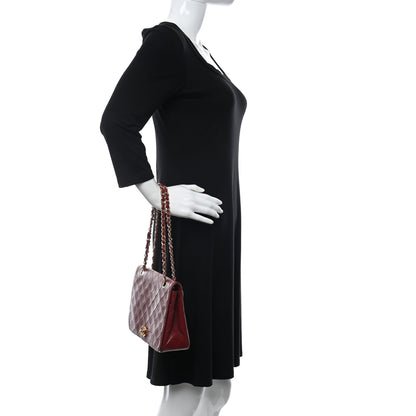 Chanel Lambskin Quilted Small Single Flap Bag Red 2 of 12