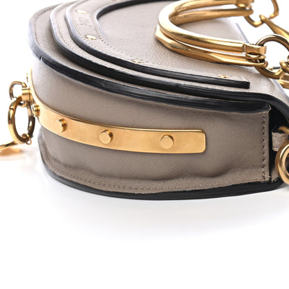 Chloe Calfskin Small Nile Bracelet Minaudiere Bag Motty Grey 9 of 9