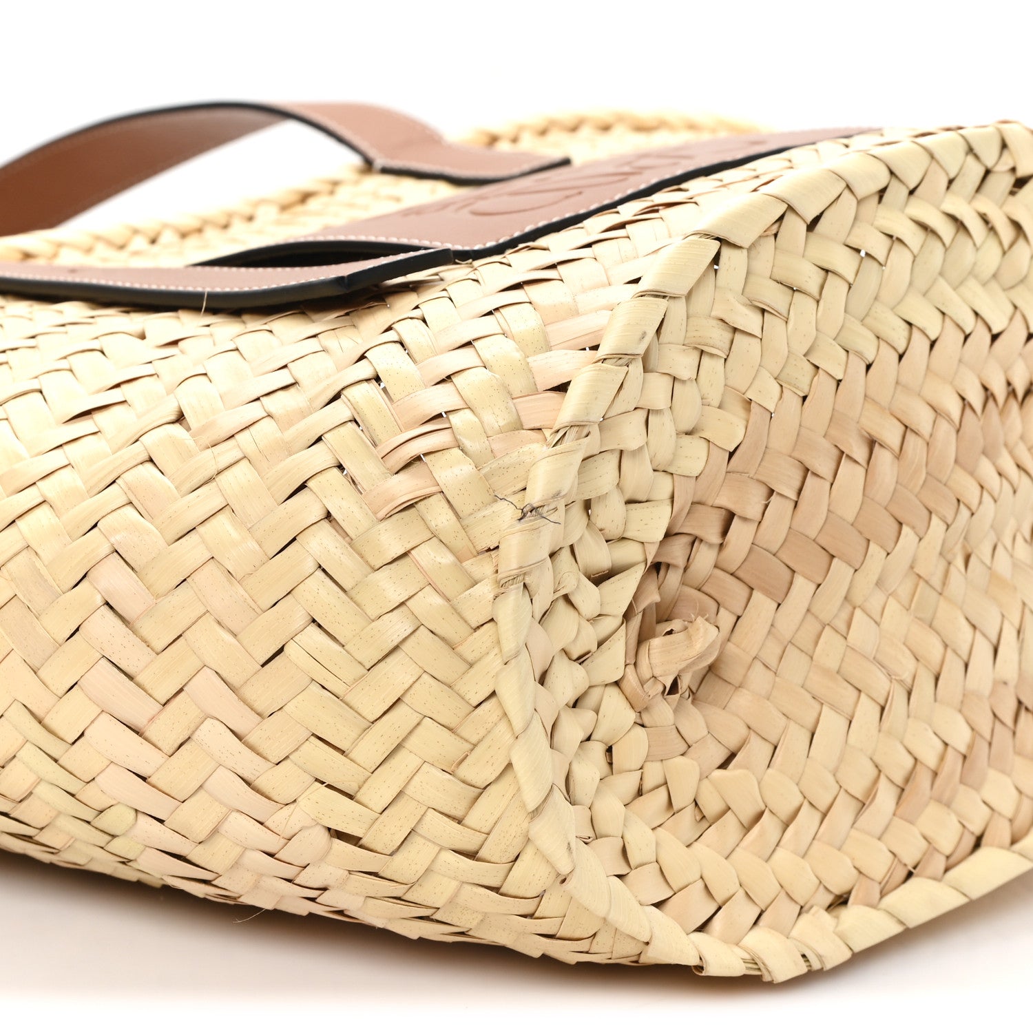 Loewe Raffia Basket Tote Bag Natural Tan 9 of 11
