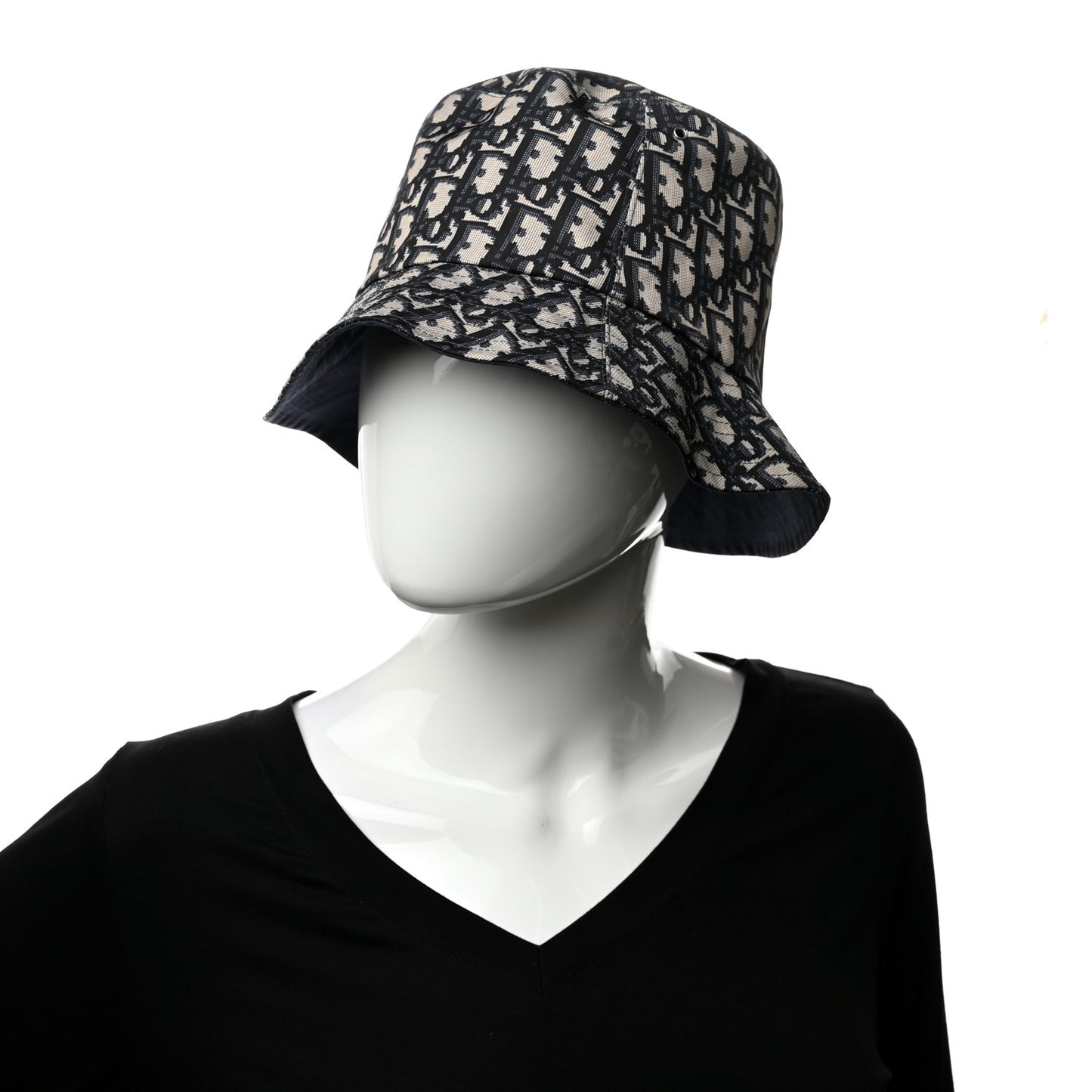 Oblique Reversible Teddy-D Brim Bucket Hat Blue