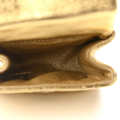 Chanel Metallic Quilted 2.55 Ankle Wrist Bag Gold 5 of 13