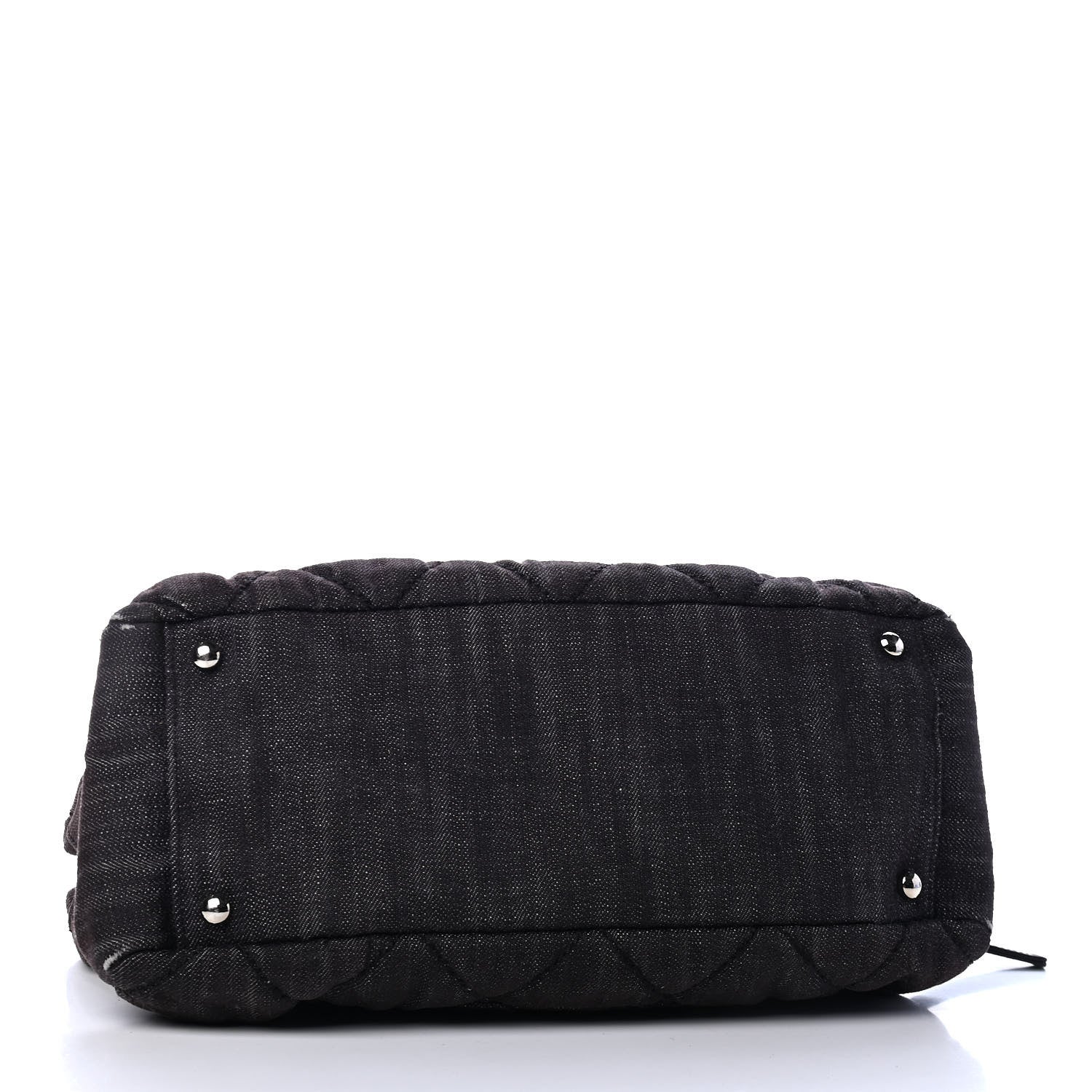 Chanel Denim Quilted Timeless Tote Black 2 of 5