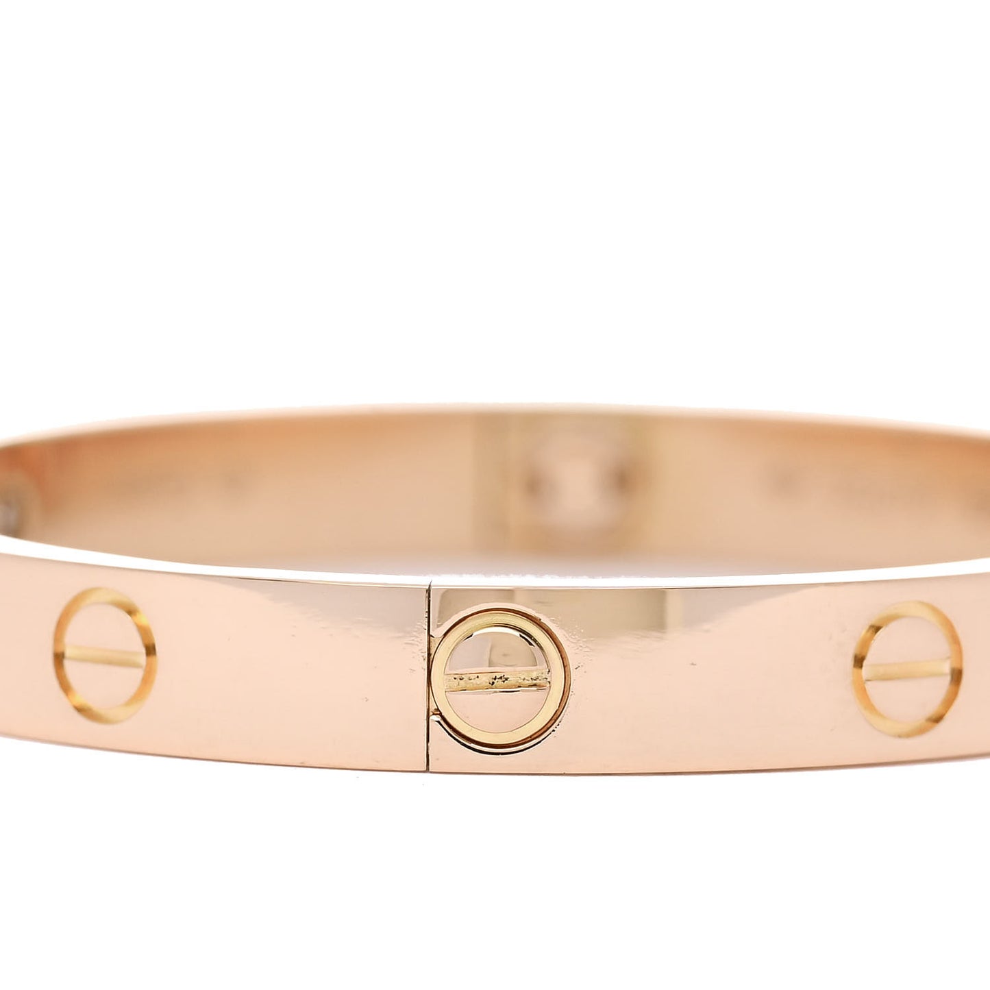 18K Pink Gold 4 Diamond LOVE Bracelet 16