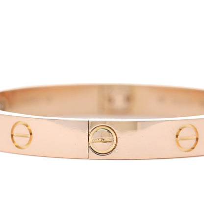 Cartier 18K Pink Gold 4 Diamond LOVE Bracelet 16 9 of 9