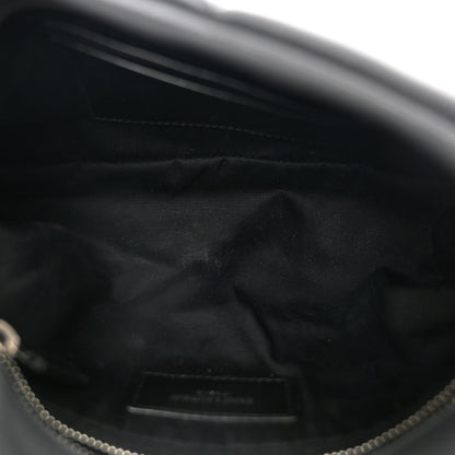Saint Laurent Lambskin Quilted Small Loulou Puffer Monogram Chain Satchel Storm 5 of 10