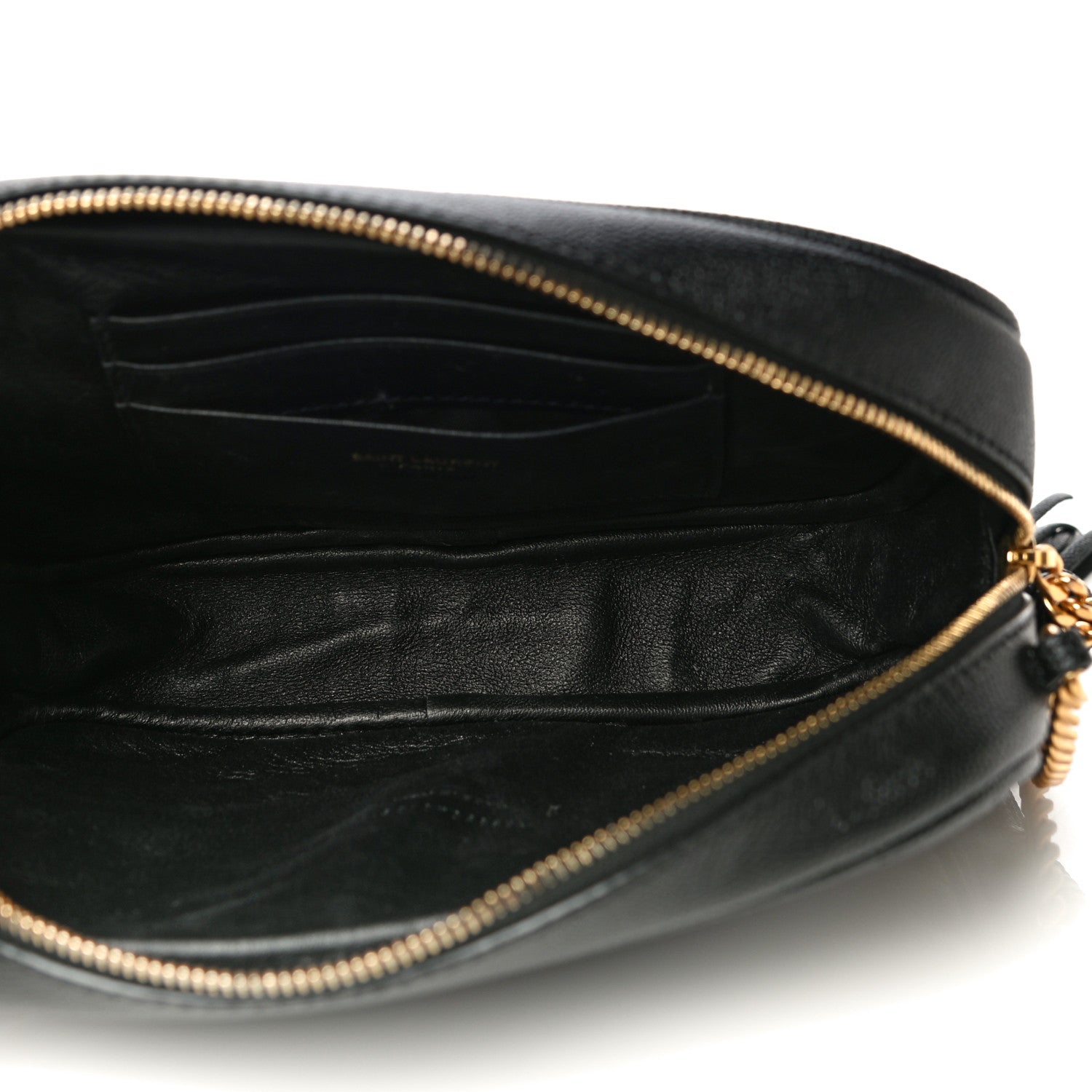 Saint Laurent Grain De Poudre Matelasse Monogram Mini Lou Camera Bag Black 5 of 10