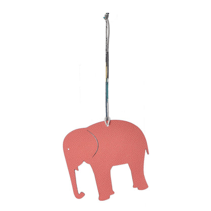 Hermes Epsom Togo Petit H Elephant Bag Charm Rose Jaipur Gris Tourterelle 1 of 4