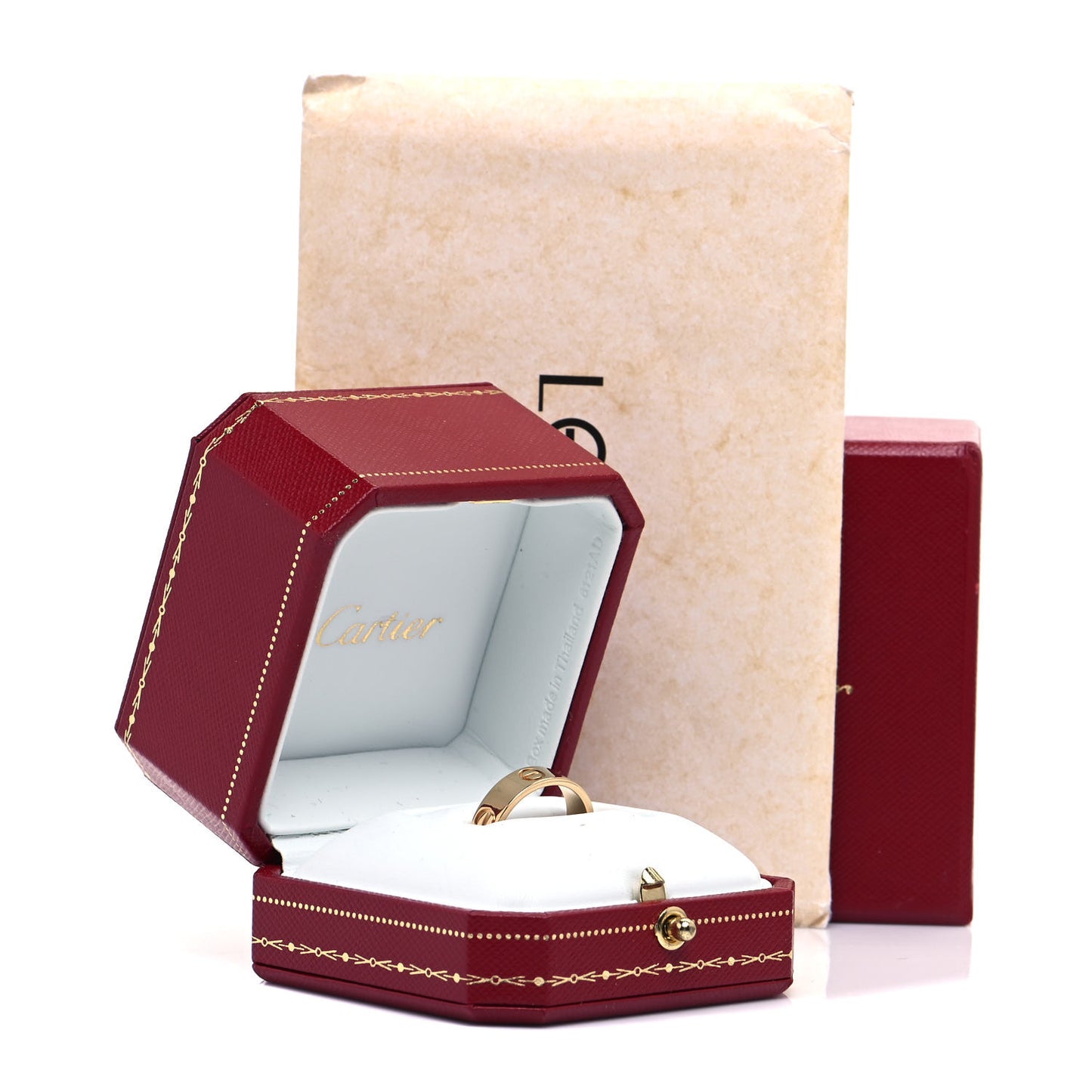 18K Yellow Gold 5.5mm LOVE Ring 58 8.5
