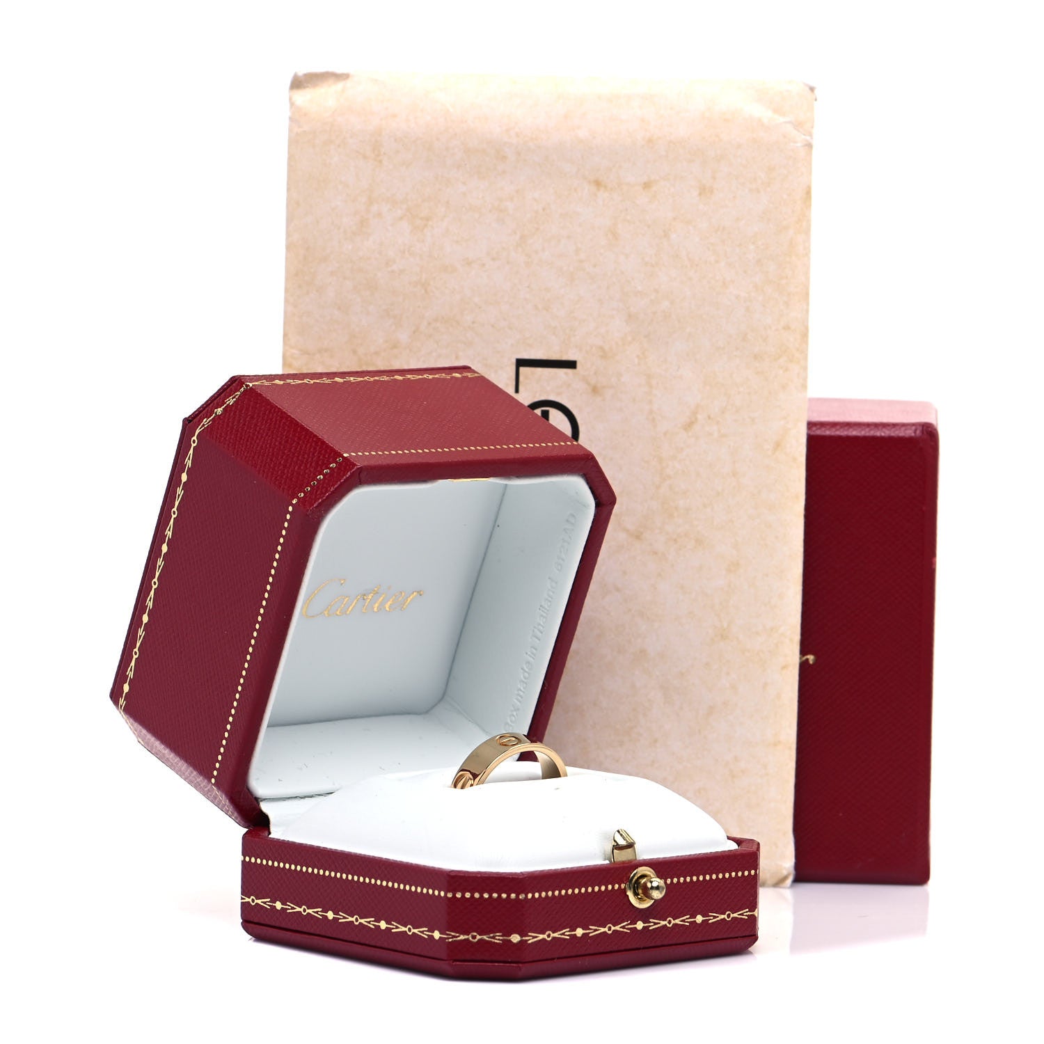 Cartier 18K Yellow Gold 5.5mm LOVE Ring 58 8.5 5 of 5