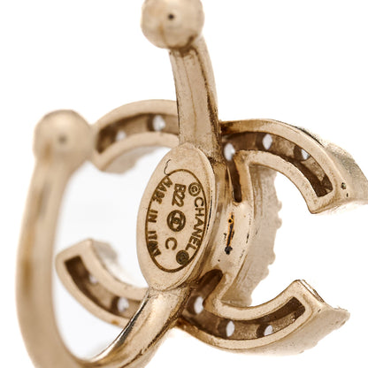 Chanel Metal Strass Lip Ring Set Gold 4 of 5