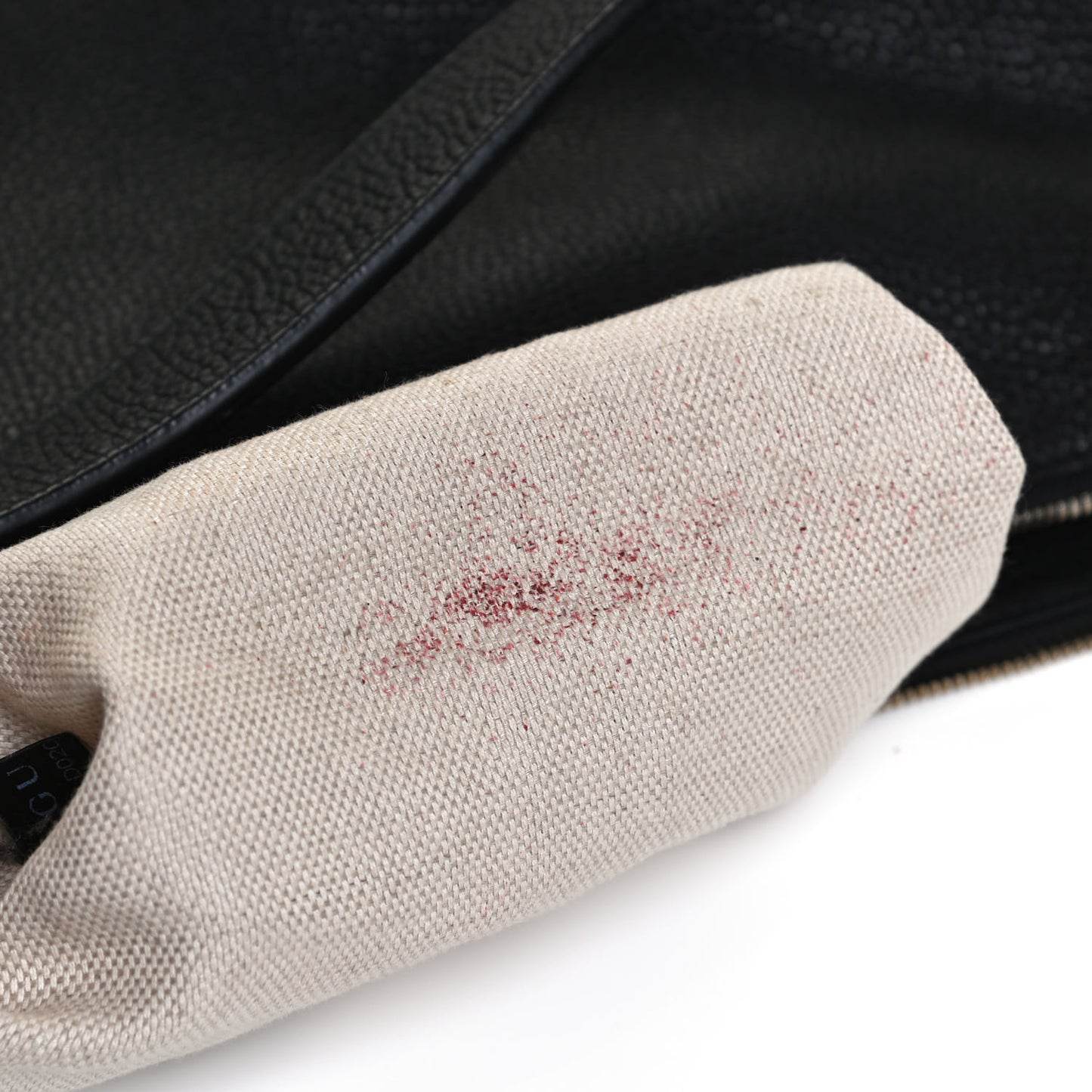 Pebbled Calfskin Large Soho Hobo Black