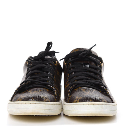 Louis Vuitton Patent Monogram Frontrow Sneakers 39 2 of 12
