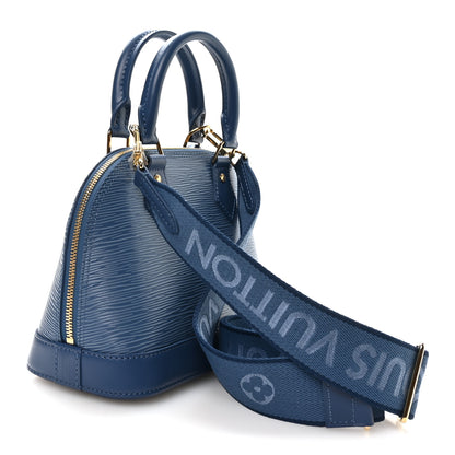 Louis Vuitton Epi Alma BB Denim Blue 3 of 9