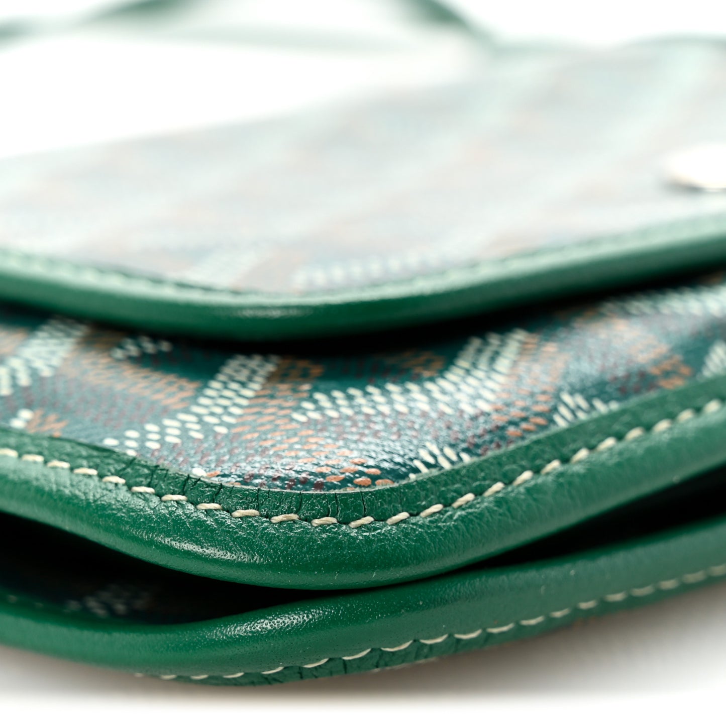 Goyardine Plumet Wallet Clutch Green