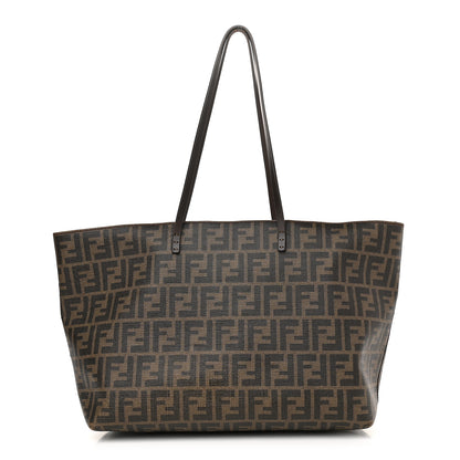 Fendi Zucca Spalmati Medium Roll Tote Tobacco Moro 1 of 18