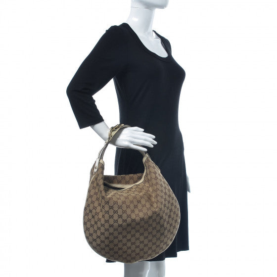Monogram Large Wave Hobo Off White