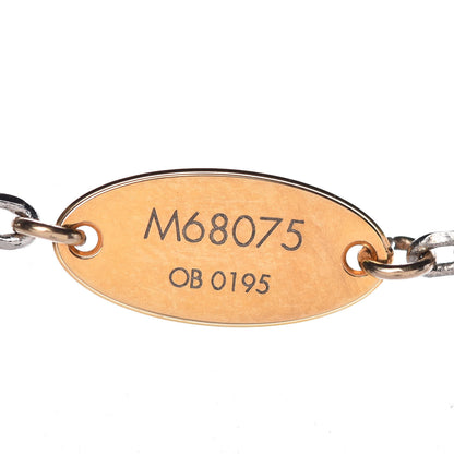 Louis Vuitton Logomania Sautoir Necklace Silver Gold 5 of 6