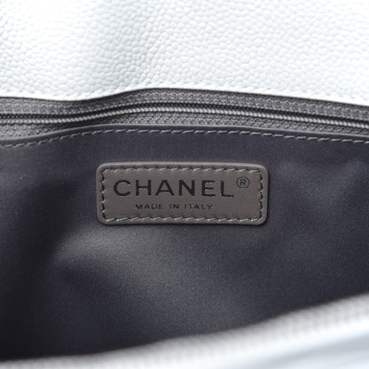 Chanel Caviar Quilted Grand Shopping Tote GST White 8 of 10