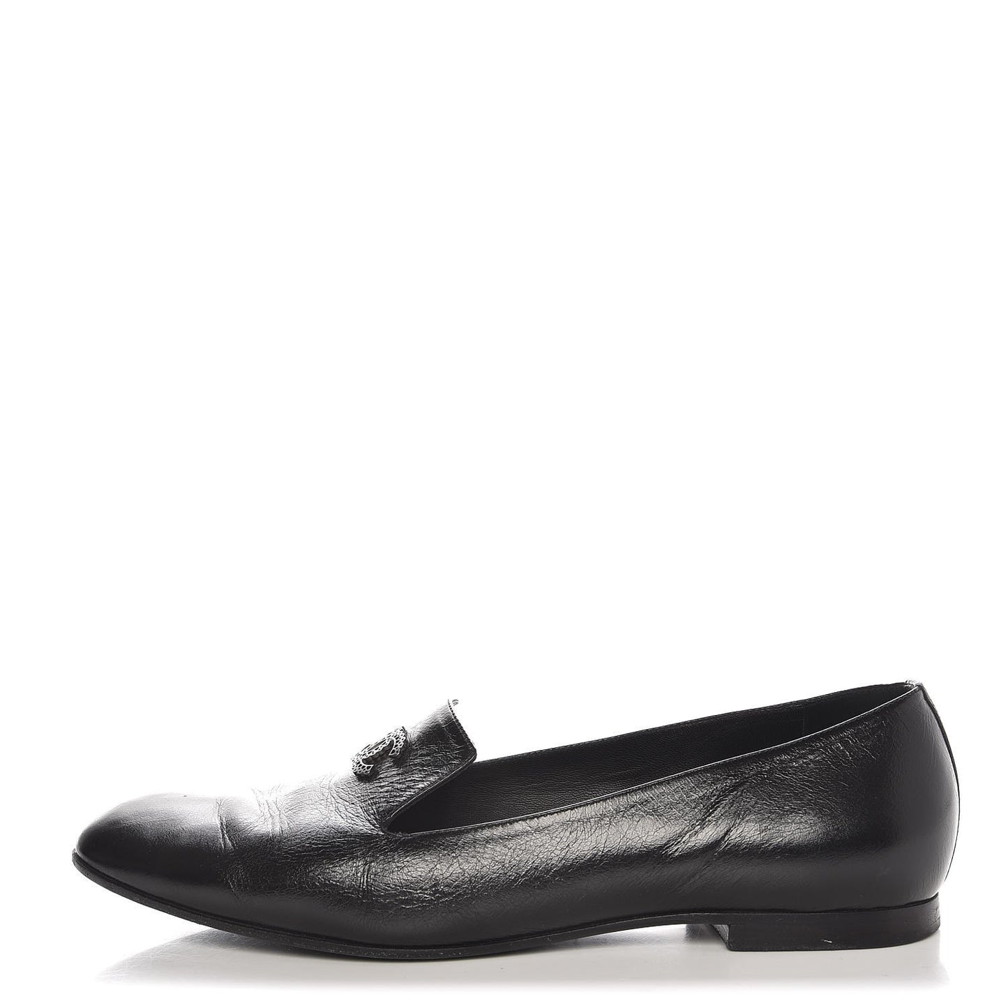 Calfskin CC Loafers 39 Black