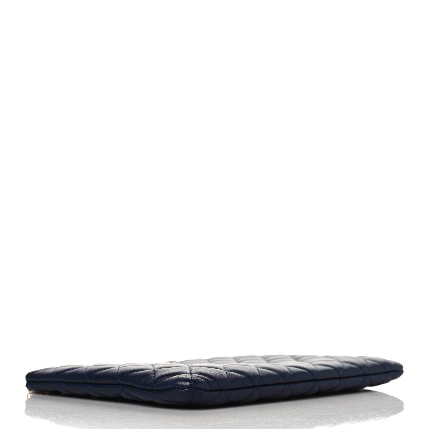 Chanel Lambskin Quilted Medium Casino Beauty CC Cosmetic Case Navy 4 of 8